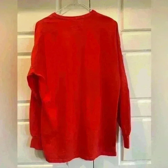 Alphalete Performance Long Sleeve Tee Size Small Red - Picture 4 of 6